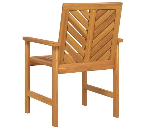 Dārza Ēdamgalds 8 Pcs Brūna Standarta Masīvkoks Akācija Vidaxl