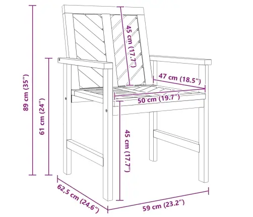 Dārza Ēdamgalds 8 Pcs Brūna Standarta Masīvkoks Akācija Vidaxl