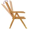 Atzveltnes Dārza Krēsli 4 Gab. Ciets Akāciju Koks Vidaxl
