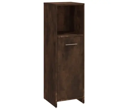 4-Osaline Vannitoa Mööblikomplekt, Suitsutatud Tamm, Tehispuit