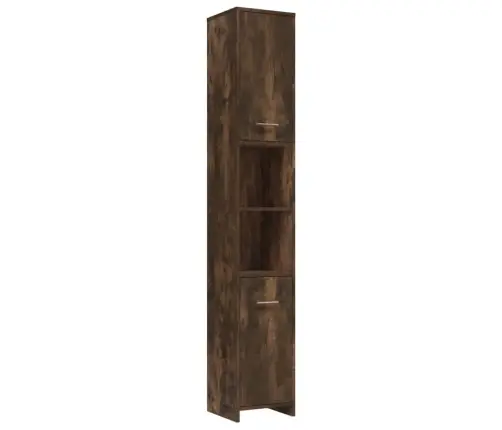 4-Osaline Vannitoa Mööblikomplekt, Suitsutatud Tamm, Tehispuit