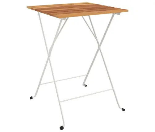 3-Daļīgs Bistro Mēbeļu Komplekts, Saliekams, Akācijas Masīvkoks Vidaxl