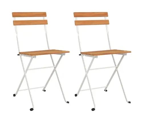 Kokkupandavad Bistrootoolid 2 Tk, Akaatsiapuit Ja Teras