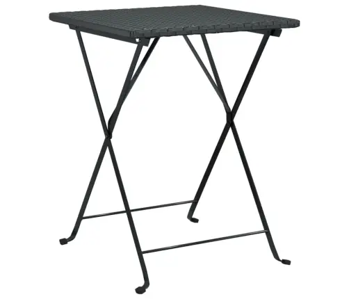 Sulankstomas Bistro Komplektas, 3 Dalių, Juodas, Poliratanas