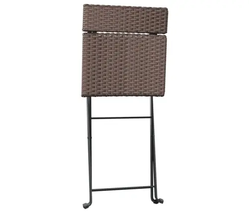 Sulankstomas Bistro Komplektas, 3 Dalių, Rudas, Poliratanas