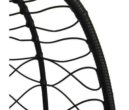 Iekarams Krēsls, Pelēkbrūns, Olas Forma, Pe Rotangpalma Vidaxl