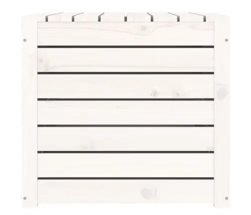 Sodo Dėžė, Balta, 101X50,5X46,5cm Pušies Medienos Masyvas