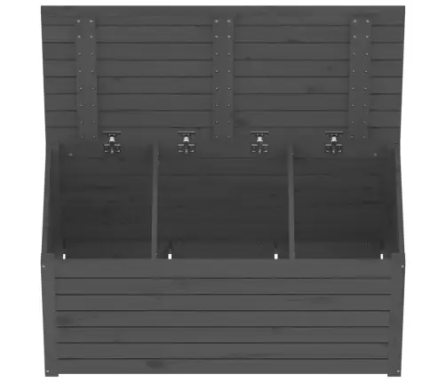 Dārza Kaste, Pelēka, 101X50,5X46,5 Cm, Priedes Masīvkoks Vidaxl