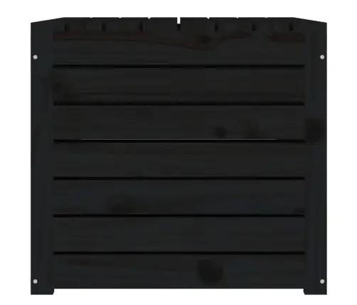 Dārza Kaste, Melna, 101X50,5X46,5 Cm, Priedes Masīvkoks Vidaxl