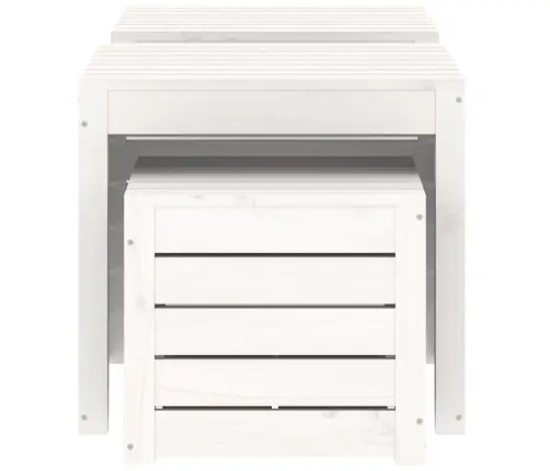 Dārza Kastes, 3 Gab., Baltas, Priedes Masīvkoks Vidaxl