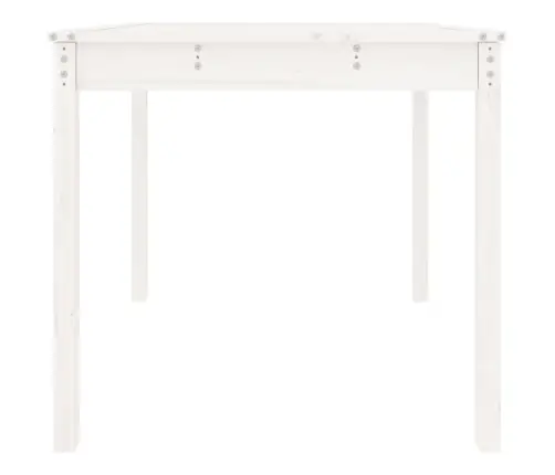 Dārza Galds, Balts, 82,5X82,5X76 Cm, Priedes Masīvkoks Vidaxl