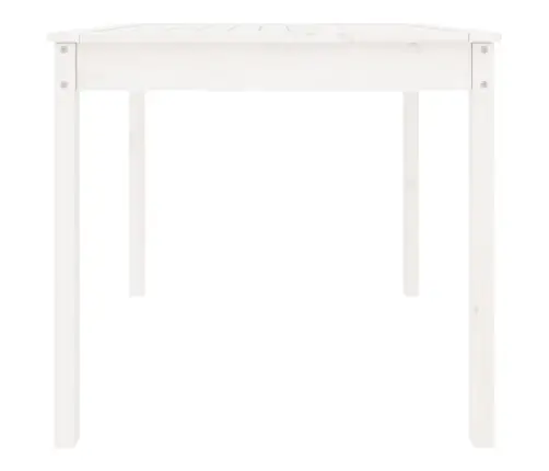 Dārza Galds, Balts, 82,5X82,5X76 Cm, Priedes Masīvkoks Vidaxl