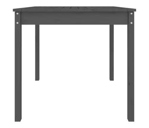 Sodo Stalas, Pilkas, 82,5X82,5X76cm Pušies Medienos Masyvas