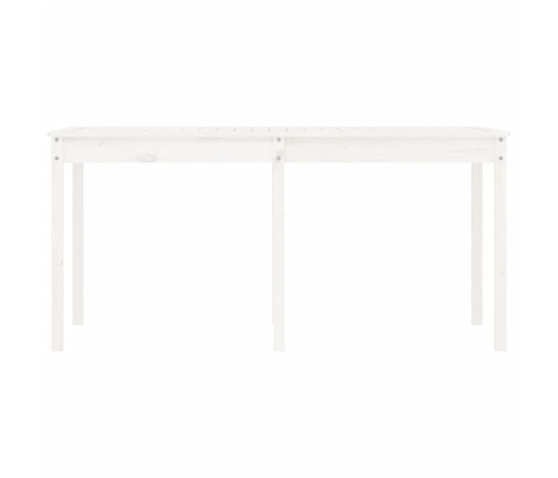 Sodo Stalas, Baltas, 159,5X82,5X76cm Pušies Medienos Masyvas