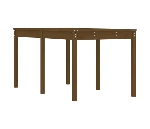 Sodo Stalas, Medaus Rudas, 159,5X82,5X76cm Pušies Masyvas