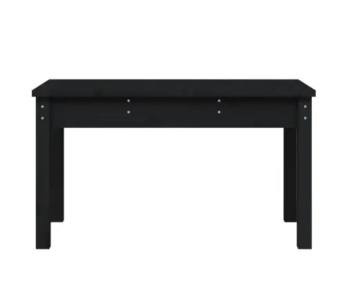 Dārza Sols, Melns, 80X44X45 Cm, Priedes Masīvkoks Vidaxl