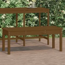 Dārza Sols, 109X44X45 Cm, Priedes Masīvkoks, Brūns Vidaxl