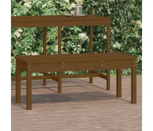 Dārza Sols, 109X44X45 Cm, Priedes Masīvkoks, Brūns Vidaxl