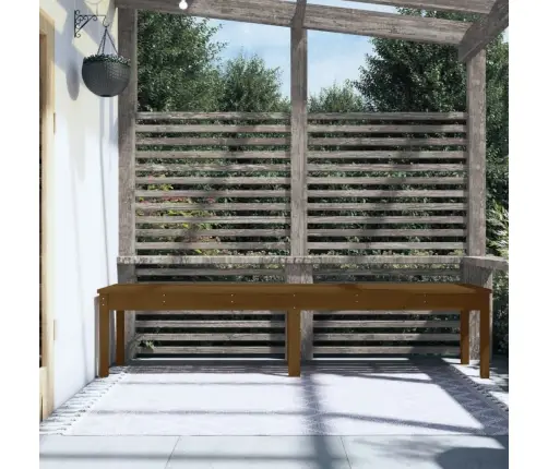 Divvietīgs Dārza Sols, Brūns, 203,5X44X45 Cm, Priedes Masīvkoks Vidaxl