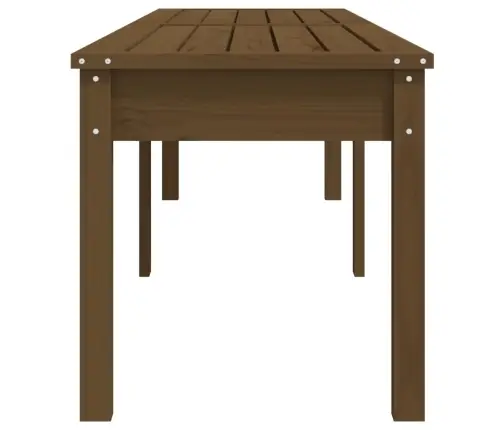 Divvietīgs Dārza Sols, Brūns, 203,5X44X45 Cm, Priedes Masīvkoks Vidaxl