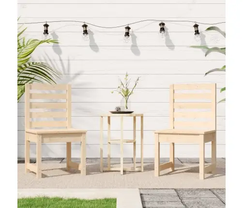 Dārza Krēsli, 2 Gab., 50X48X91,5 Cm, Priedes Masīvkoks Vidaxl