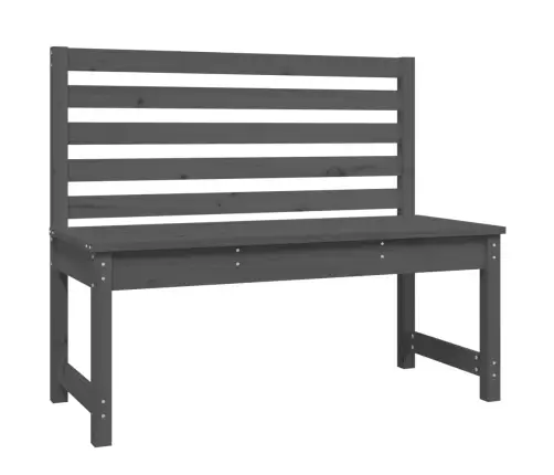 Dārza Sols, 109 Cm, Priedes Masīvkoks, Pelēks Vidaxl