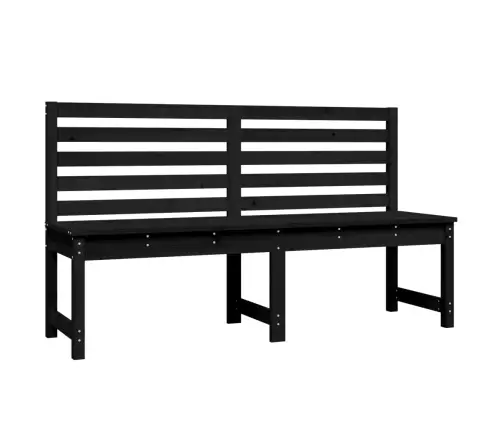 Dārza Sols, Melns, 157,5 Cm, Priedes Masīvkoks Vidaxl