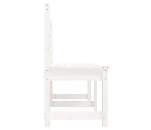 Dārza Sols, Balts, 210,5 Cm, Priedes Masīvkoks Vidaxl