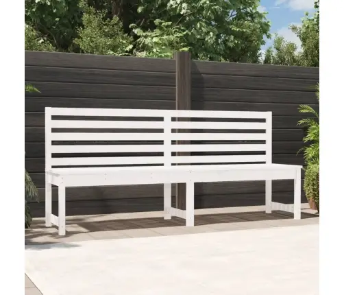 Dārza Sols, Balts, 210,5 Cm, Priedes Masīvkoks Vidaxl