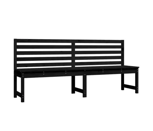 Dārza Sols, Melns, 201,5 Cm, Priedes Masīvkoks Vidaxl