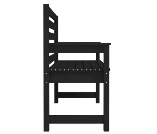 Sodo Suoliukas, Juodas, 109X48X91,5cm Pušies Medienos Masyvas