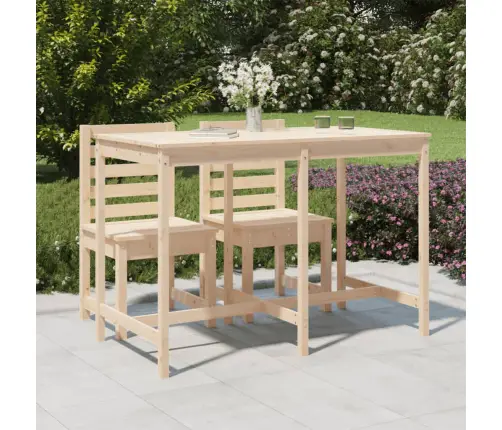 Sodo Stalas, 159,5X82,5X110cm Pušies Medienos Masyvas