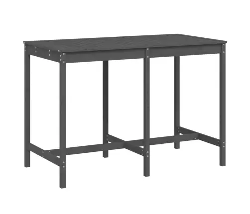 Dārza Galds, Pelēks, 159,5X82,5X110 Cm, Priedes Masīvkoks Vidaxl