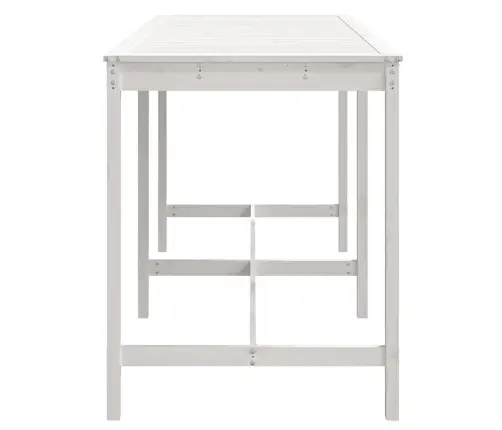 Aialaud, Valge, 203,5 X 90 X 110 cm Männipuit