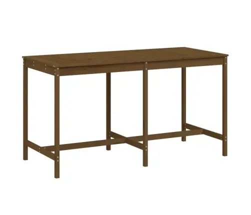 Dārza Galds, 203,5X90X110 Cm, Priedes Masīvkoks, Medus Brūns Vidaxl