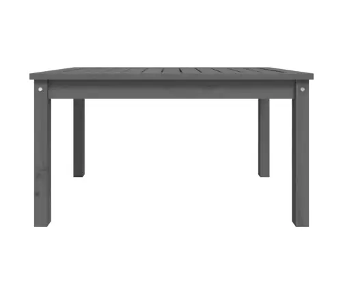 Dārza Galds, 82,5X50,5X45 Cm, Priedes Masīvkoks, Pelēks Vidaxl