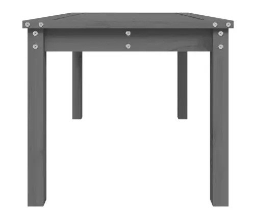 Dārza Galds, 82,5X50,5X45 Cm, Priedes Masīvkoks, Pelēks Vidaxl