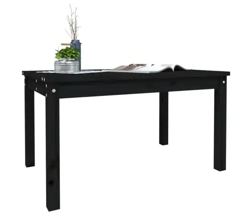 Dārza Galds, Melns, 82,5X50,5X45 Cm, Priedes Masīvkoks Vidaxl Dārza Galds, Melns, 82,5X50,5X45 Cm, Priedes Masīvkoks Vidaxl