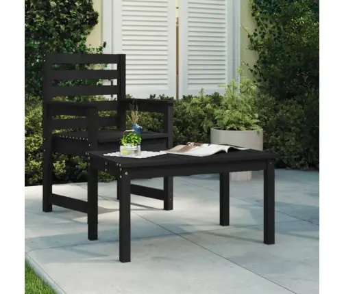 Dārza Galds, Melns, 82,5X50,5X45 Cm, Priedes Masīvkoks Vidaxl Dārza Galds, Melns, 82,5X50,5X45 Cm, Priedes Masīvkoks Vidaxl