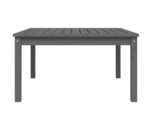 Sodo Stalas, Pilkas, 82,5X82,5X45cm Pušies Medienos Masyvas