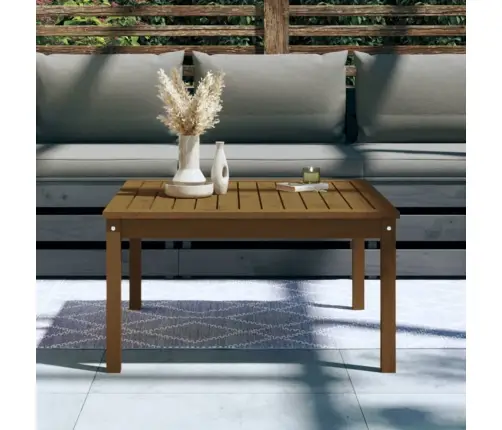 Dārza Galds, Medus Brūns, 82,5X82,5X45 Cm, Priedes Masīvkoks Vidaxl