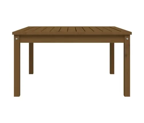 Dārza Galds, Medus Brūns, 82,5X82,5X45 Cm, Priedes Masīvkoks Vidaxl