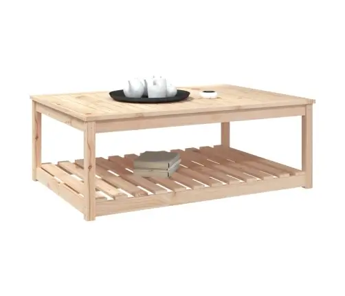 Sodo Stalas, 121X82,5X45cm Pušies Medienos Masyvas