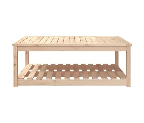 Sodo Stalas, 121X82,5X45cm Pušies Medienos Masyvas
