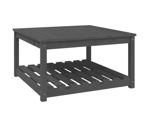 Sodo Stalas, Pilkas, 82,5X82,5X45cm Pušies Medienos Masyvas