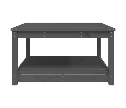 Sodo Stalas, Pilkas, 82,5X82,5X45cm Pušies Medienos Masyvas