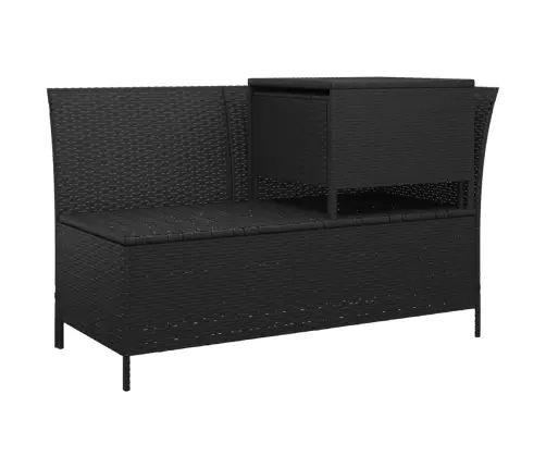 4-Daļīgs Dārza Atpūtas Mēbeļu Komplekts Ar Matračiem, Melns Pe Vidaxl