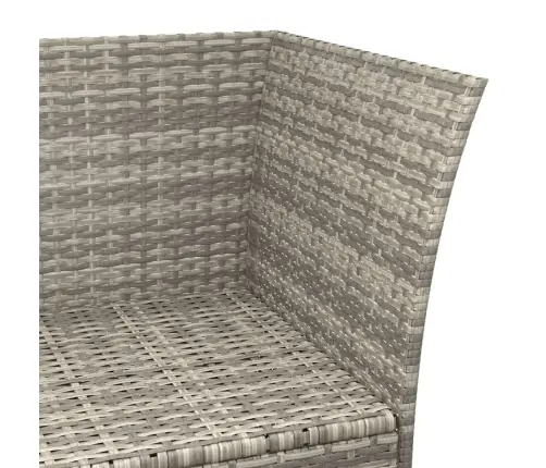 4-Daļīgs Dārza Atpūtas Mēbeļu Komplekts, Pelēka Pe Rotangpalma Vidaxl