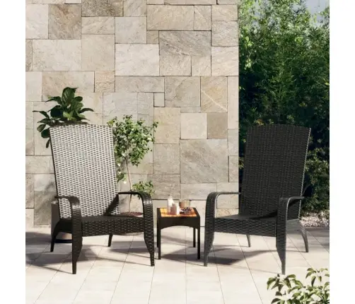 Dārza Krēsls, Melna Pe Rotangpalma Vidaxl Dārza Krēsls, Melna Pe Rotangpalma Vidaxl