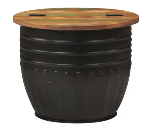 Kafijas Galdiņš, 50X39,5 Cm, Melns, Pārstrādāts Masīvkoks Vidaxl Kafijas Galdiņš, 50X39,5 Cm, Melns, Pārstrādāts Masīvkoks Vidaxl